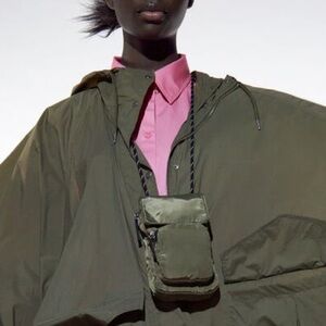 NWT Zara Phone Case Bag - Army Green